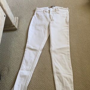 Skinny white jeans